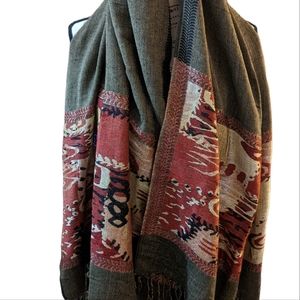 Pashmina multi color shawl .
